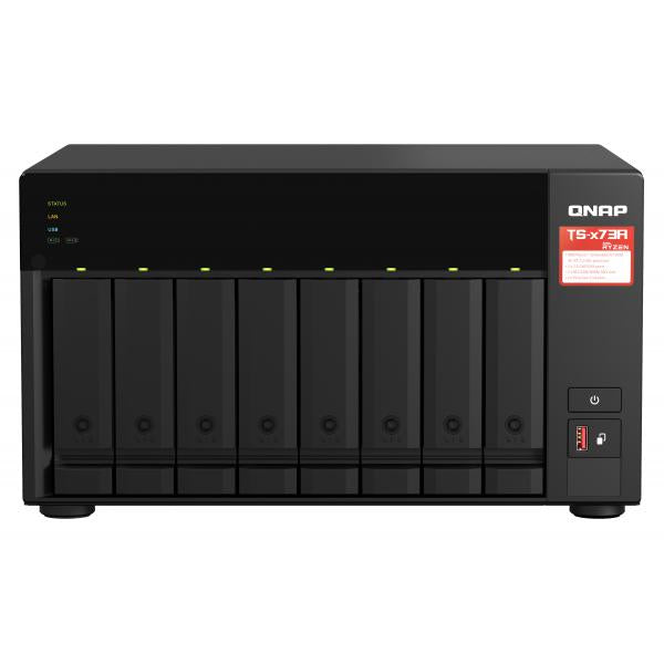 QNAP TS-873A NAS Torre Ethernet Conexión LAN Negro V1500B [TS-873A-8G]