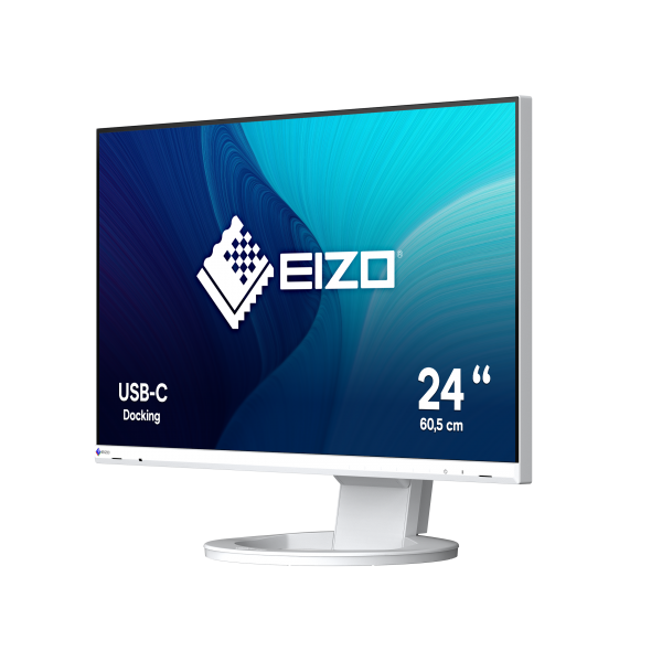 EIZO MONITOR 23,8 LED IPS 16:9 FHD 5MS 250 CDM, DP/HDMI, USB-C, PIVOT, FLEXSCAN EV2480-WT, BIANCO [EV2480-WT]