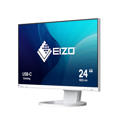 EIZO MONITOR 23,8 LED IPS 16:9 FHD 5MS 250 CDM, DP/HDMI, USB-C, PIVOT, FLEXSCAN EV2480-WT, BIANCO [EV2480-WT]