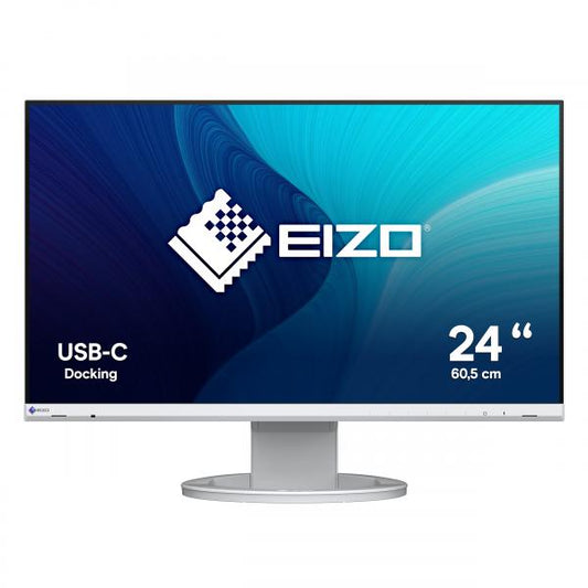 EIZO MONITOR 23,8 LED IPS 16:9 FHD 5MS 250 CDM, DP/HDMI, USB-C, PIVOT, FLEXSCAN EV2480-WT, BIANCO [EV2480-WT]