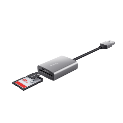 Trust Dalyx USB 3.2 Gen 1 (3.1 Gen 1) Card Reader Aluminum [24135] 