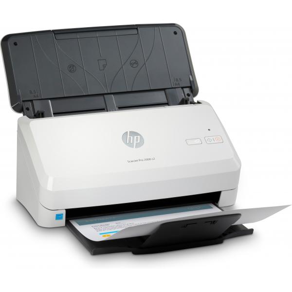 HP Scanjet Pro 2000 s2 Sheet-feed Scanner Scanner a foglio 600 x 600 DPI A4 Nero, Bianco [6FW06A#B19]