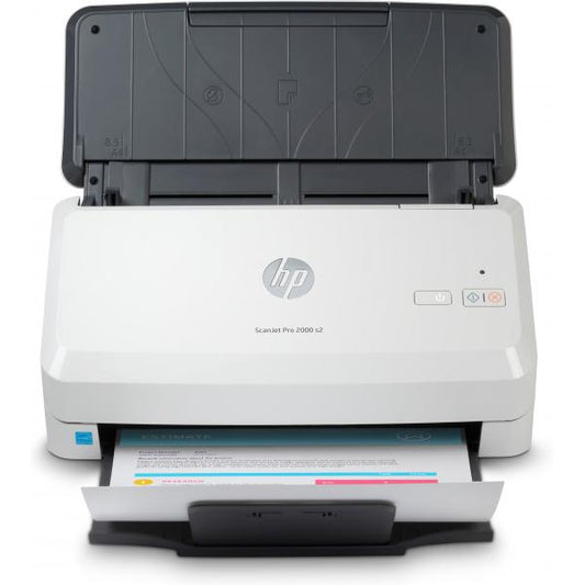 HP Scanjet Pro 2000 s2 Sheet-feed Scanner Scanner a foglio 600 x 600 DPI A4 Nero, Bianco [6FW06A#B19]