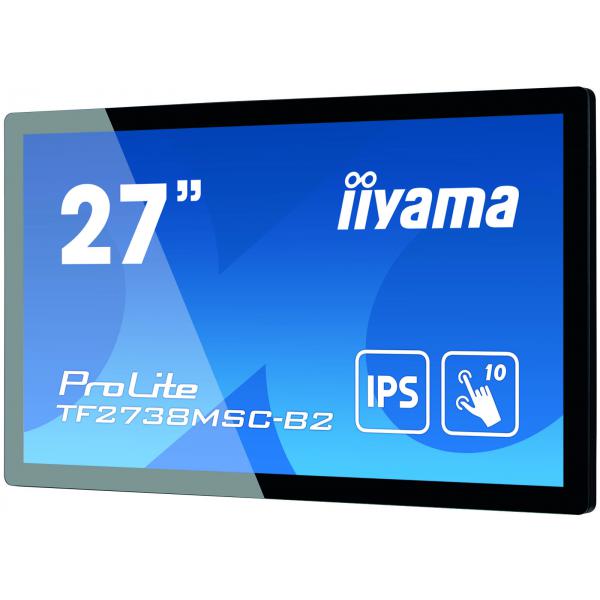 iiyama ProLite TF2738MSC-B2 Monitor para PC 68,6 cm (27") 1920 x 1080 Pixeles Full HD LED Pantalla táctil Multiusuario Negro [TF2738MSC-B2] 