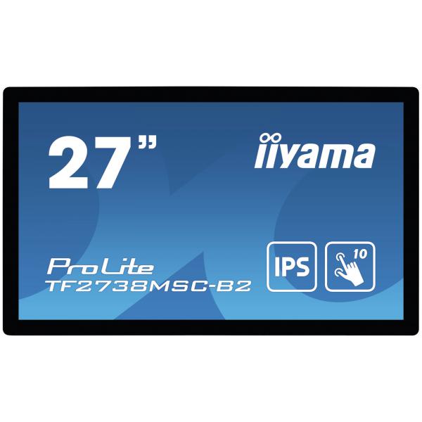 iiyama ProLite TF2738MSC-B2 Monitor para PC 68,6 cm (27") 1920 x 1080 Pixeles Full HD LED Pantalla táctil Multiusuario Negro [TF2738MSC-B2] 