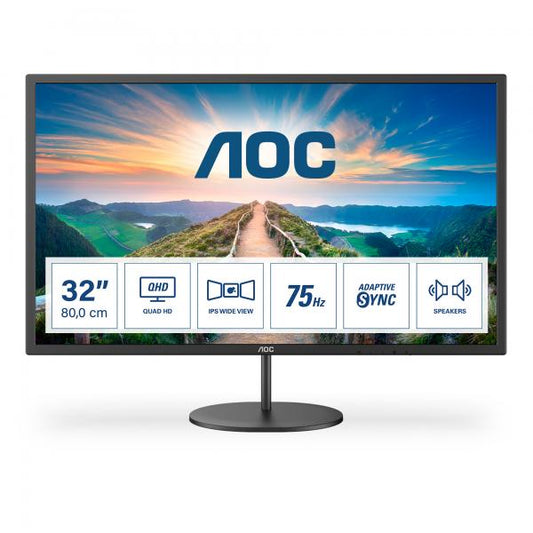 MONITOR AOC 31.5 LED IPS 16:9 2K QHD 250 CDM, DP/HDMI, MULTIMEDIA [Q32V4]