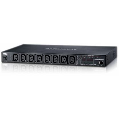 Aten 8-Port Intelligent 1U ECO Power Distribution Unit (PDU), Metered (7 x C13, 1 x C19) PE6208G-ATA-G [PE6208G-ATA-G]