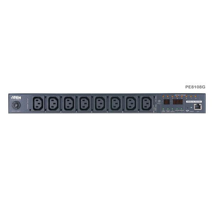 Aten 8-Port Intelligent 1U ECO Power Distribution Unit (PDU), Metered by Outlet (8 x C13) PE8108G-ATA-G [PE8108G-ATA-G]