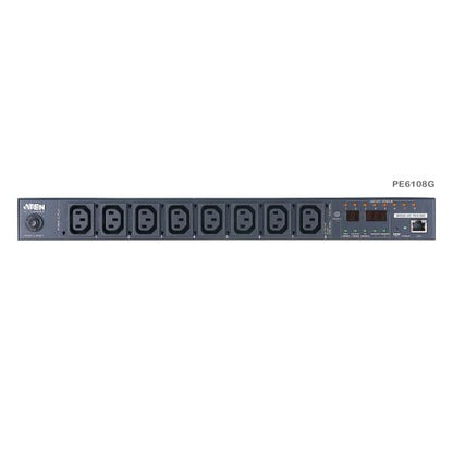 Aten 8-Port Intelligent 1U ECO Power Distribution Unit (PDU), Metered (8 x C13) PE6108G-ATA-G [PE6108G-ATA-G]