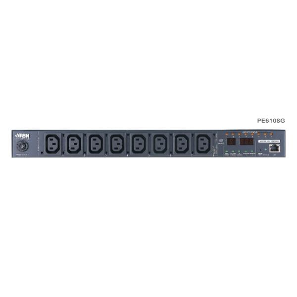 Aten 8-Port Intelligent 1U ECO Power Distribution Unit (PDU), Metered (8 x C13) PE6108G-ATA-G [PE6108G-ATA-G]