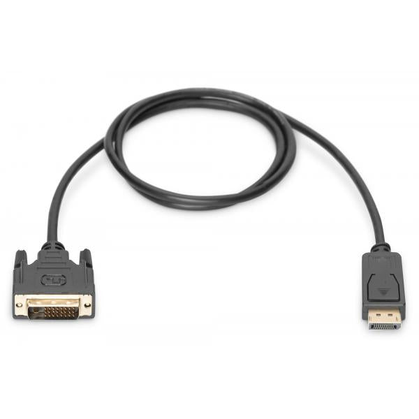 Digitus DisplayPort adapter cable - DP - DVI (24+1) M/M - 3m - w/interlock - DP 1.1a compatible - Black [AK-340301-030-S]