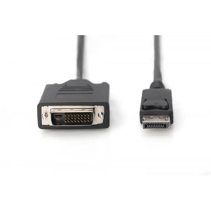 Digitus DisplayPort adapter cable - DP - DVI (24+1) M/M - 3m - w/interlock - DP 1.1a compatible - Black [AK-340301-030-S]