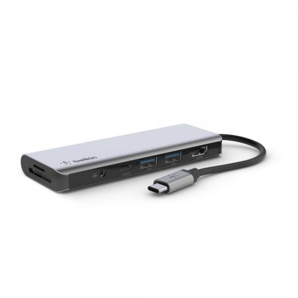 Belkin Adattatore Multiporta 7 In 1 USB-C [AVC009BTSGY]