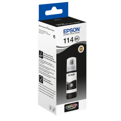 Botella de tinta Epson 114 EcoTank Pigment Black [C13T07A140]