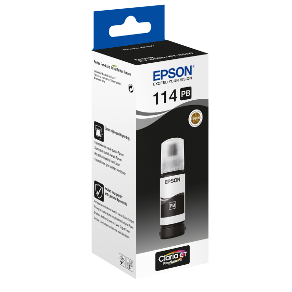 Epson 114 EcoTank Photo Black ink bottle [C13T07B140]