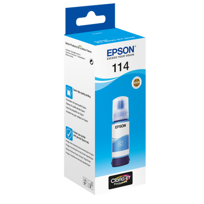 Epson 114 EcoTank Cyan ink bottle [C13T07B240]