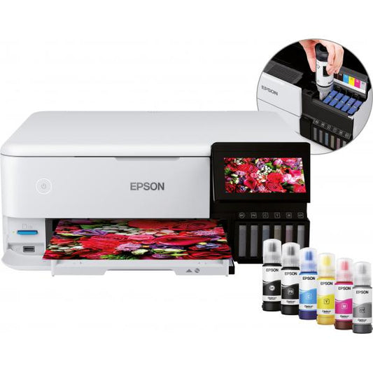 EPSON MULTIF. INK A4 COLORE, ECOTANK ET-8500, FOTO, USB/LAN/WIFI - 3 IN 1 [C11CJ20401]