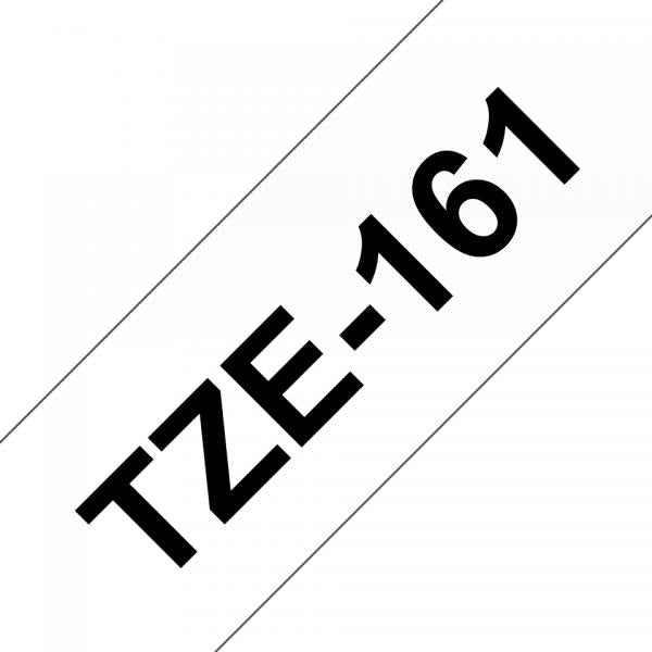 Brother TZE-161 Label Tape Transparent Black [TZE161]