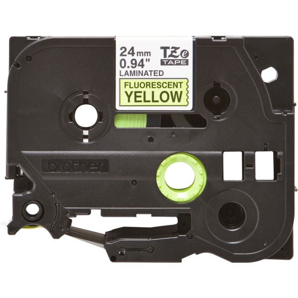 Cinta de Etiquetas Brother TZE-C51 Negra sobre Amarillo Fluorescente [TZEC51]