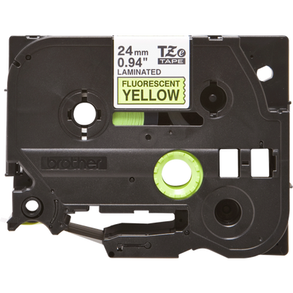 Cinta de Etiquetas Brother TZE-C51 Negra sobre Amarillo Fluorescente [TZEC51]