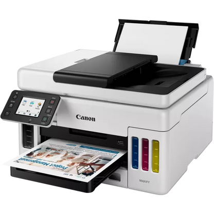 CANON MULTIF. INK A4 COLORE, MAXIFY GX6050, 24PPM, ADF, MEGA TANK, USB/LAN/WIFI, 3 IN 1 [4470C006]
