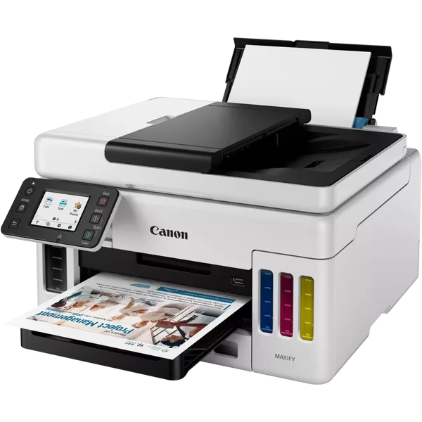 CANON MULTIF. INK A4 COLORE, MAXIFY GX6050, 24PPM, ADF, MEGA TANK, USB/LAN/WIFI, 3 IN 1 [4470C006]