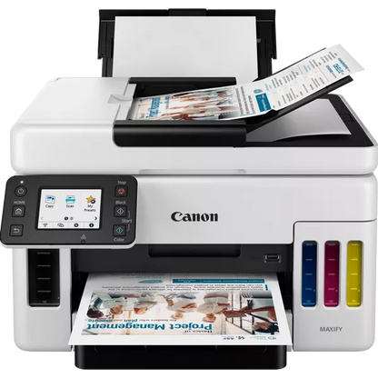 CANON MULTIF. INK A4 COLORE, MAXIFY GX6050, 24PPM, ADF, MEGA TANK, USB/LAN/WIFI, 3 IN 1 [4470C006]