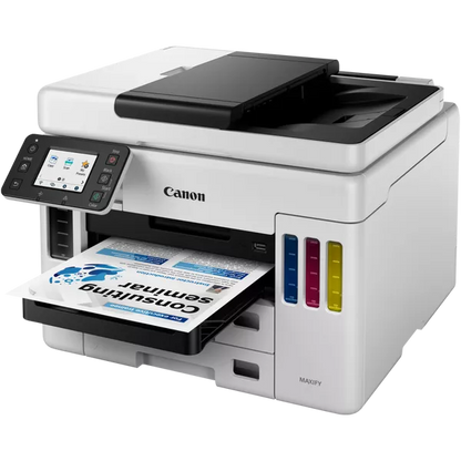 CANON MULTIF. TINTA A4 COLOR, MAXIFY GX7050, 24PPM, ADF, MEGA TANQUE, USB/LAN/WIFI - 3 EN 1 [4471C006]