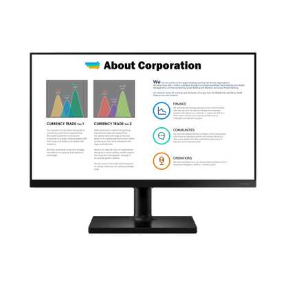 Samsung T45F - 27 pulgadas - Monitor LED IPS Full HD - 1920x1080 - Pivotante / HAS [LF27T450FQRXEN]