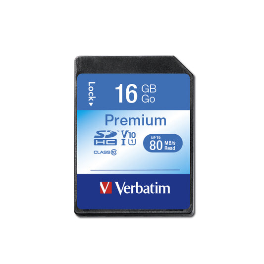 VERBATIM SD SDHC 16GB CLASSE 10 PREMIUM [43962]