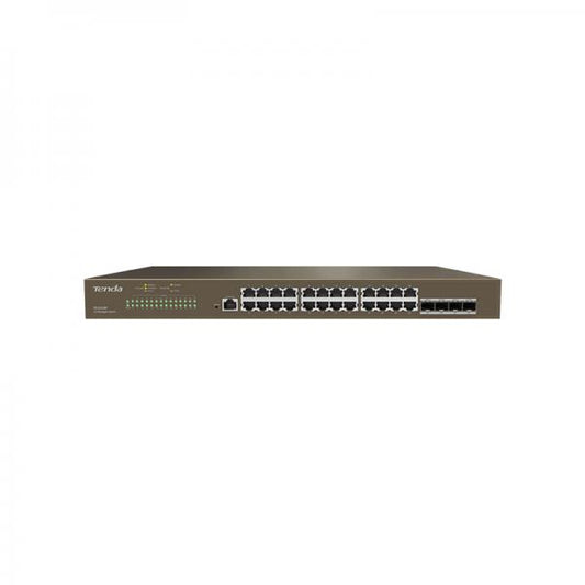 TENDA SWITCH L2 MANAGED SWITCH 24 PORTE 10/100/1000 BASE-T ETHERNET - 4 PORTE 1000 BASE-X SFP -1 POR [TEG3328F]