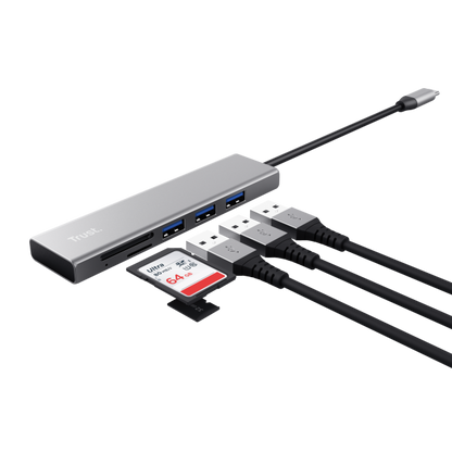 Trust Halyx USB 3.2 Gen 1 (3.1 Gen 1) Type-C 104 Mbit/s Alluminio [24191]