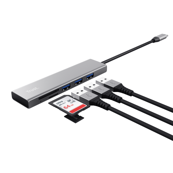 Trust Halyx USB 3.2 Gen 1 (3.1 Gen 1) Type-C 104 Mbit/s Aluminum [24191] 