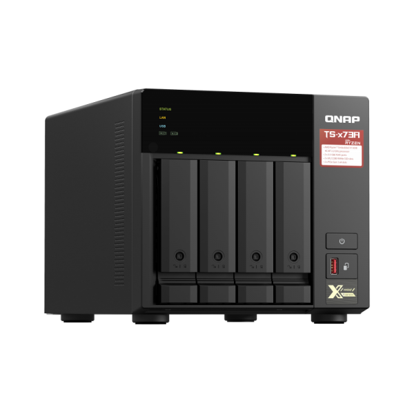 QNAP TS-473A NAS Torre Ethernet Conexión LAN Negro V1500B [TS-473A-8G]