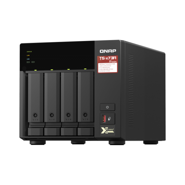 QNAP TS-473A NAS Torre Ethernet Conexión LAN Negro V1500B [TS-473A-8G]