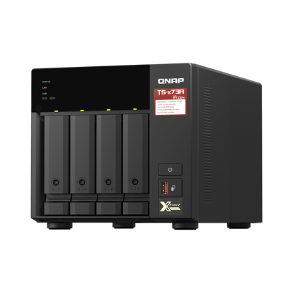 QNAP TS-473A NAS Torre Ethernet Conexión LAN Negro V1500B [TS-473A-8G]