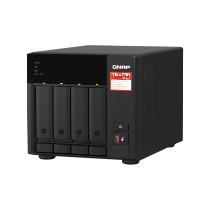 QNAP TS-473A NAS Tower Collegamento ethernet LAN Nero V1500B [TS-473A-8G]