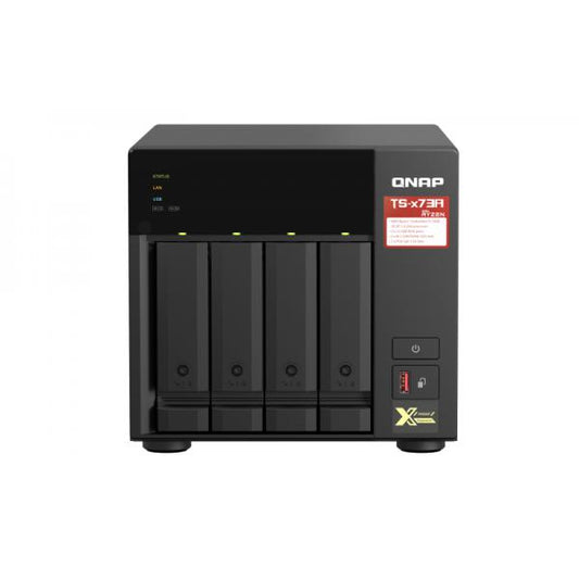 QNAP TS-473A NAS Tower Collegamento ethernet LAN Nero V1500B [TS-473A-8G]