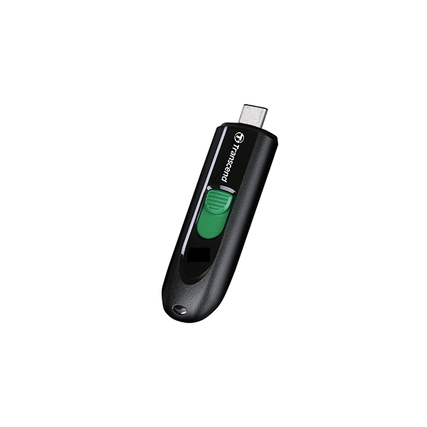 TRANSCEND PEN DISK 128GB, USB3.2, Pen Drive, Type-C, Capless, Black [TS128GJF790C]