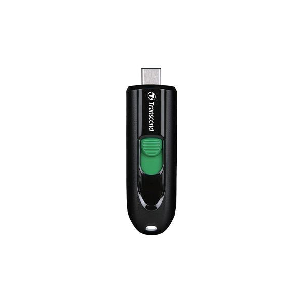 TRANSCEND PEN DISK 128GB, USB3.2, Pen Drive, Type-C, Capless, Black [TS128GJF790C]