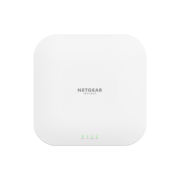 NETGEAR Insight Cloud Managed WiFi 6 AX3600 Dual Band Access Point (WAX620) 3600 Mbit/s Bianco Supporto Power over Ethernet (PoE) [WAX620-100EUS]