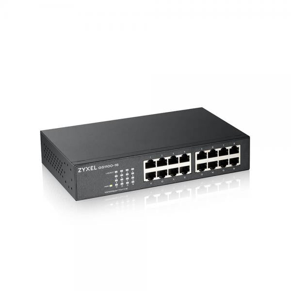 Zyxel GS1100-16 Unmanaged Gigabit Ethernet (10/100/1000) [GS1100-16-EU0103F] 