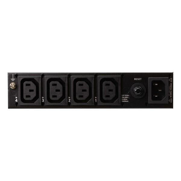 Aten 4-Outlet 1U Half-rack eco PDU, Switched by Outlet (10A) (4x C13) with Auto Ping and Reboot PE4104G-AT-G [PE4104G-AT-G]