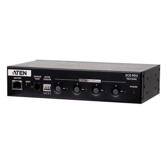 Aten 4-Outlet 1U Half-rack eco PDU, Switched by Outlet (10A) (4x C13) with Auto Ping and Reboot PE4104G-AT-G [PE4104G-AT-G]