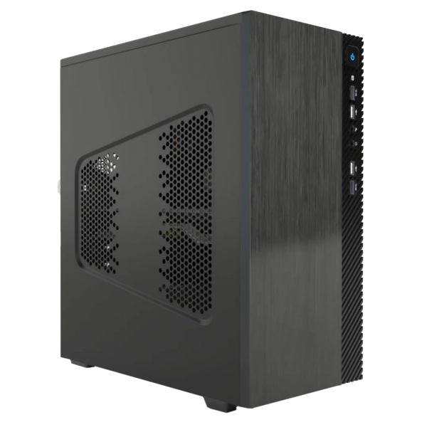 ITEK CASE SMALLCOM-B - MINI TOWER, MATX, 2XUSB3, 2XUSB2, BRUSHED [ITOCSCB122]