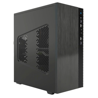 ITEK CASE SMALLCOM-B - MINI TOWER, MATX, 2XUSB3, 2XUSB2, BRUSHED [ITOCSCB122]