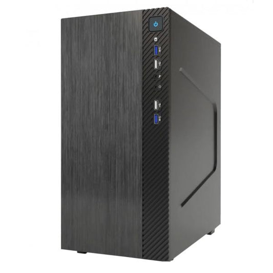 ITEK CASE SMALLCOM-B - MINI TOWER, MATX, 2XUSB3, 2XUSB2, BRUSHED [ITOCSCB122]