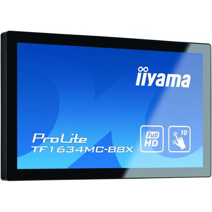 iiyama ProLite TF1634MC-B8X Monitor PC 39,6 cm (15.6") 1920 x 1080 Pixel Full HD LED Touch screen Multi utente Nero [TF1634MC-B8X]