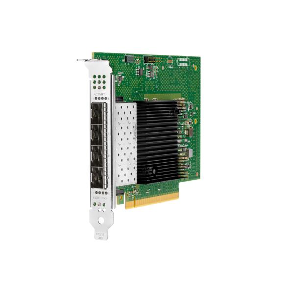 Hewlett Packard Enterprise Intel E810-XXVDA4 Ethernet 10/25Gb 4-port SFP28 Interno Ethernet / Fiber 25000 Mbit/s [P08458-B21]