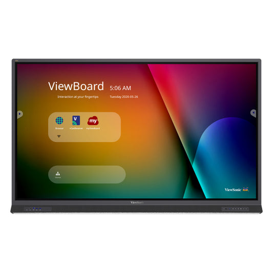 Viewsonic ViewBoard 52serie touchscreen - 75inch - 4K - Android 9.0 - IR 400 nits - USB-C - DP - 2x15W + sub 15W + array mic 8/64GB [IFP7552-1B]